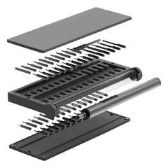 Juego de destornilladores eléctricos recargables Kaisi K-D355 55 en 1