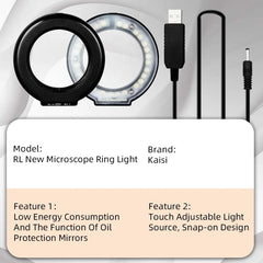 Anillo de luz LED para microscopio Kaisi RL1