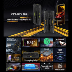 Ulefone Armor X12, Teléfono Robusto, Desbloq...