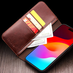 Funda para teléfono QIALINO Classic de cuero...