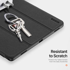 Funda para tableta de cuero con tapa magnéti...