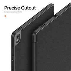 Funda para tableta de cuero con tapa magnéti...