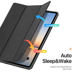 Funda para tableta de cuero con tapa magnéti...