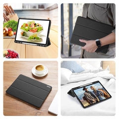 Funda para tableta de cuero con tapa magnéti...