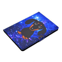 Funda de cuero con tapa horizontal prensada ...