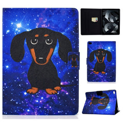 Funda de cuero con tapa horizontal prensada ...