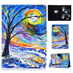 Funda de cuero con tapa horizontal prensada ...