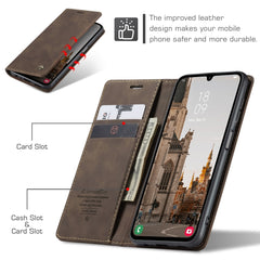 CaseMe 013 Funda de teléfono de cuero con ta...