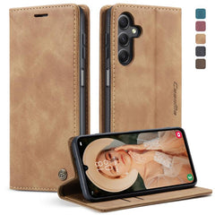 CaseMe 013 Funda de teléfono de cuero con ta...