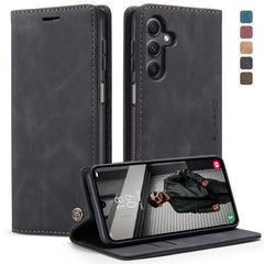 CaseMe 013 Funda de teléfono de cuero con ta...