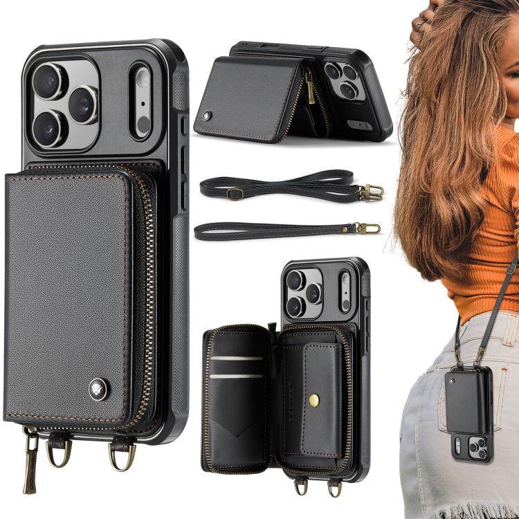 Funda para teléfono de cuero con billetera c...