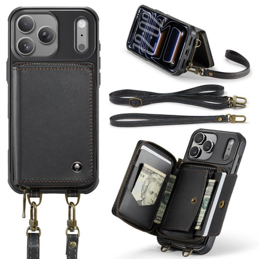 Funda para teléfono de cuero con billetera c...