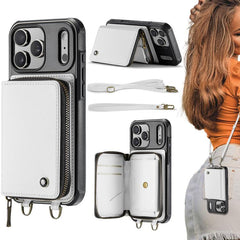 Funda para teléfono de cuero con billetera c...