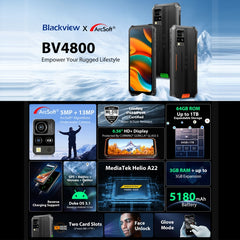 Blackview BV4800, IP68/IP69K/MIL-STD-810H, 6...