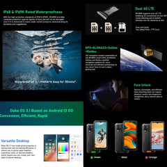 Blackview BV4800, IP68/IP69K/MIL-STD-810H, 6...