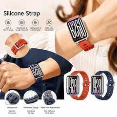 Correa de reloj de silicona transpirable con...