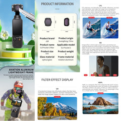 Para DJI OSMO Pocket 3 JSR CB Series Filtro ...