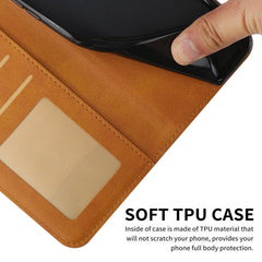 Funda para teléfono de cuero con hebilla y t...