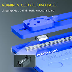 Base deslizante de aleación de aluminio para microscopio mecánico imat Max-air