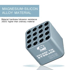 Caja de almacenamiento de protección de puntas de soldadura Mechanic R16