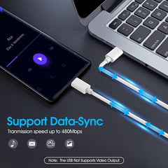 Cable de datos de carga rápida, longitud del...