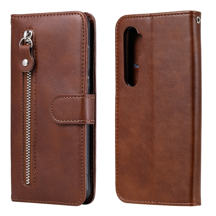 Funda de cuero con tapa horizontal y cremall...