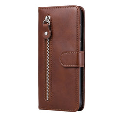 Funda de cuero con tapa horizontal y cremall...