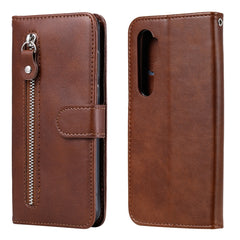 Funda de cuero con tapa horizontal y cremall...
