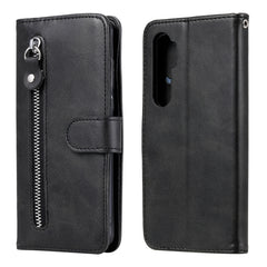 Funda de cuero con tapa horizontal y cremall...