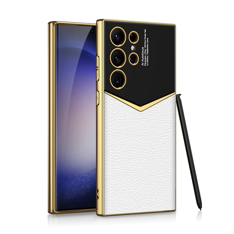 GKK Plating Soft TPU + Funda de cuero para t...
