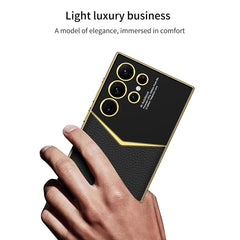 GKK Plating Soft TPU + Funda de cuero para t...