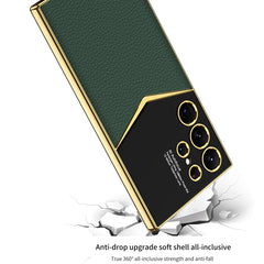 GKK Plating Soft TPU + Funda de cuero para t...