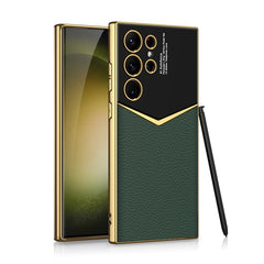 GKK Plating Soft TPU + Funda de cuero para t...