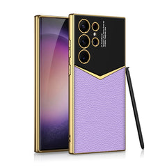 GKK Plating Soft TPU + Funda de cuero para t...
