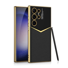 GKK Plating Soft TPU + Funda de cuero para t...