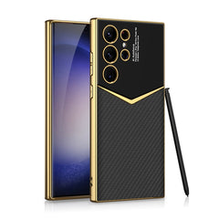 GKK Plating Soft TPU + Funda de cuero para t...