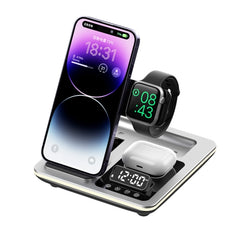A93 15W 5 en 1 Soporte para teléfono de escritorio con cargador inalámbrico