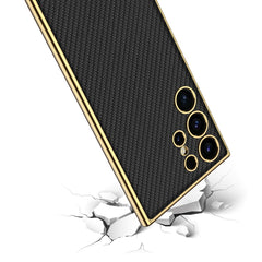 GKK Plating TPU + Funda de cuero para teléfo...