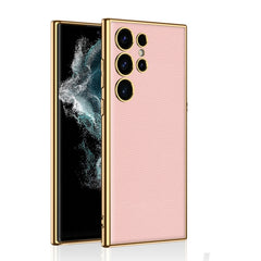 GKK Plating TPU + Funda de cuero para teléfo...