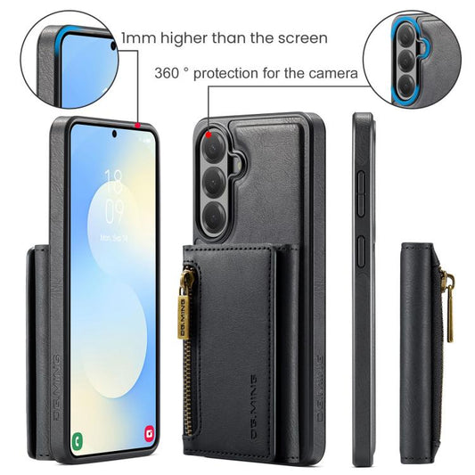 DG.MING M5 Series Zip RFID Funda de cuero de...
