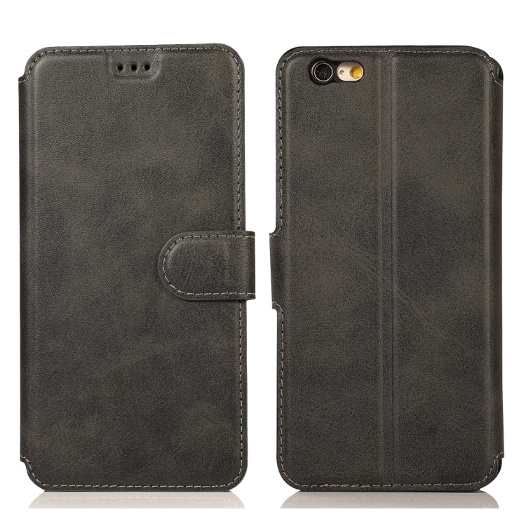 Funda de cuero con tapa horizontal y hebilla...