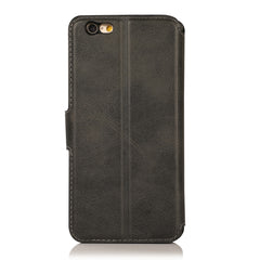 Funda de cuero con tapa horizontal y hebilla...