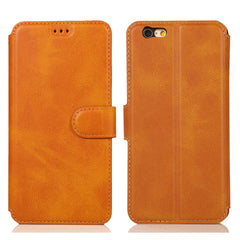 Funda de cuero con tapa horizontal y hebilla...