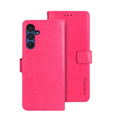 Funda de teléfono de cuero con textura Crazy...