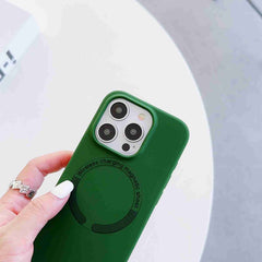 Funda para teléfono de silicona líquida magn...