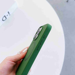 Funda para teléfono de silicona líquida magn...