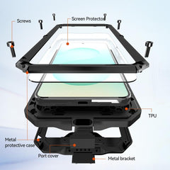 R-JUST Funda para teléfono con soporte imper...