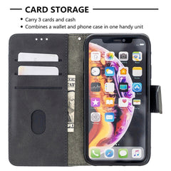 Funda de cuero PU con tapa horizontal y text...