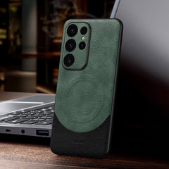 SULADA Funda magnética MagSafe de cuero con ...