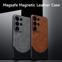 SULADA Funda magnética MagSafe de cuero con ...